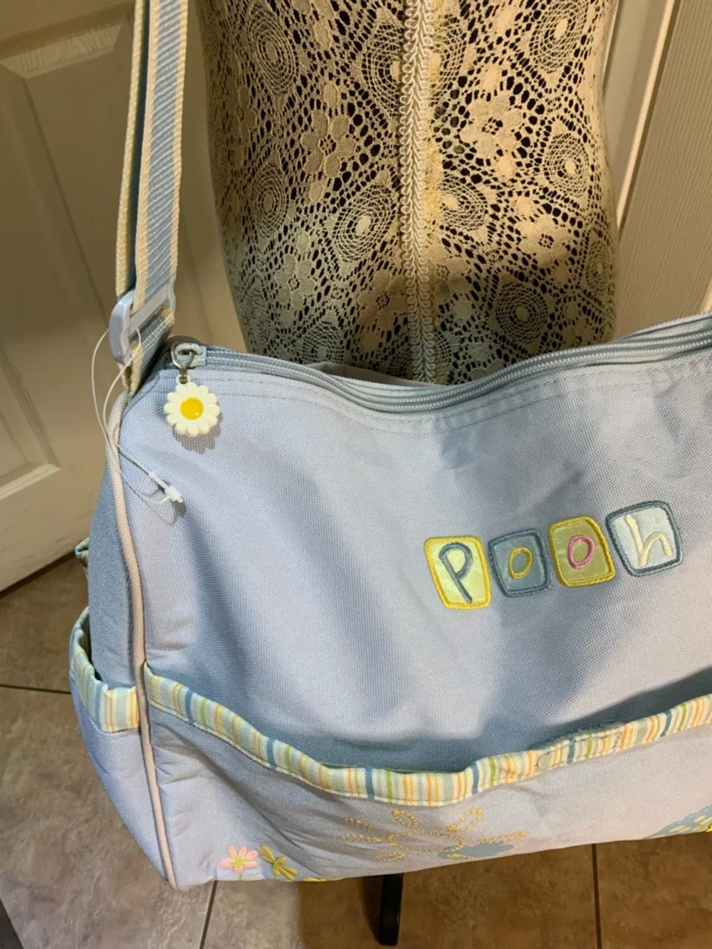 Vintage rare Winnie the Pooh diaper/ duffel bag - Picture 3 of 13